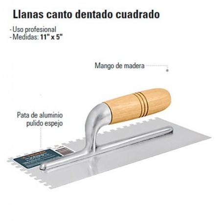 Llanas Canto Dentado Cuadrado TRUPER