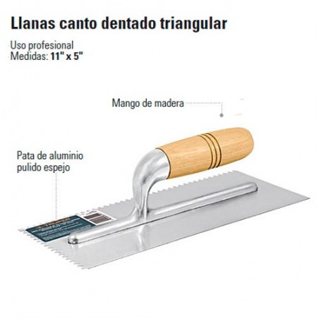 Llanas Canto Dentado Triangular TRUPER