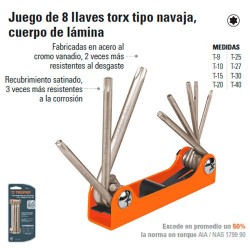 Llaves Torx Juego de 8 TRUPER