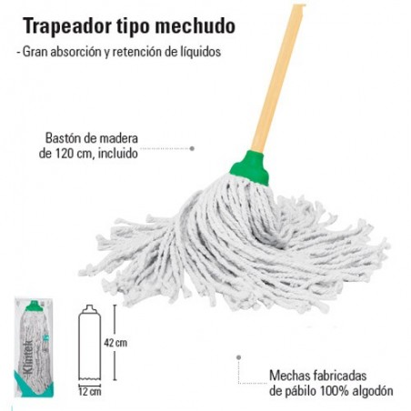 Trapeador Tipo Mechudo PRETUL