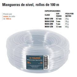 Manguera de Nivel Rollo 100M TRUPER