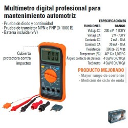 Multimetro Profesional Uso Automotriz TRUPER