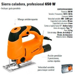 Sierra Caladora Profesional 650W TRUPER