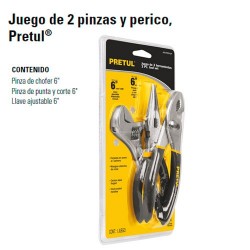 Juego de 2 Pinzas y Perica PRETUL