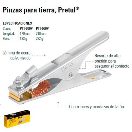 Pinzas Para Tierra PRETUL