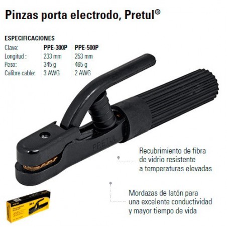 Pinzas Porta Electrodo PRETUL