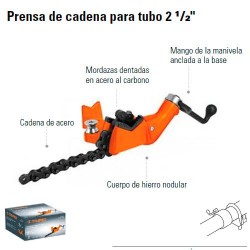 Prensa de Cadena Para Tubo 2 1/2" TRUPER