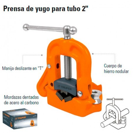 Prensa de Yugo Para Tubo 2" TRUPER