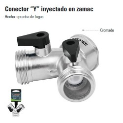 Conector Y" Inyectado en Zamac TRUPER"