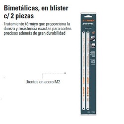 Seguetas Bimetalicas en Blister 2 Piezas TRUPER