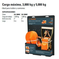 Sujetador Carga Maxima 3000 kg y 5000 kg TRUPER