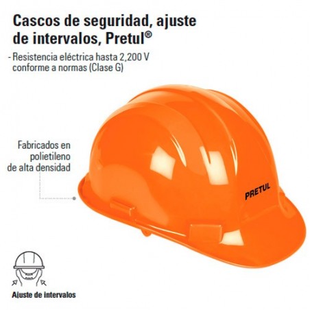 Cascos de Seguridad Ajuste con Banda PRETUL