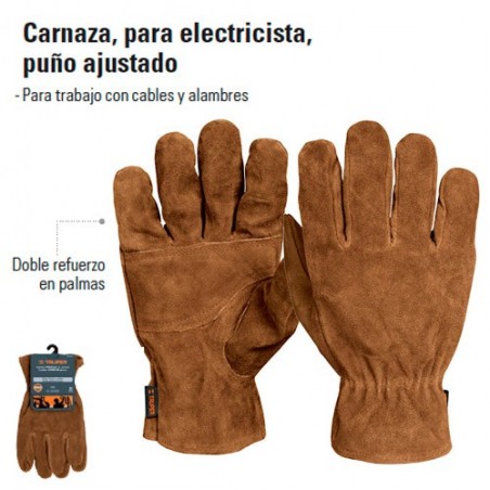 Guantes de Carnaza Para Electricista TRUPER