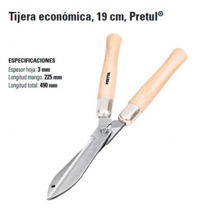 Tijera Podadora Economica 19" PRETUL 