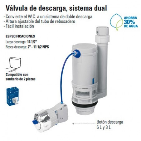 Valvula de Descarga Sistema Dual FOSET