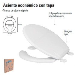 Asiento Economico Con Tapa FOSET