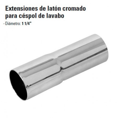Extensiones de Laton Cromado para Cespol de Lavabo FOSET