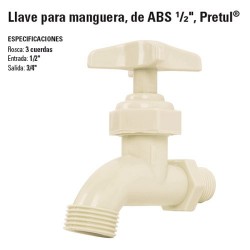 Llave para Manguera, de ABS 1/2" PRETUL