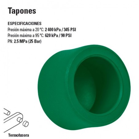 Tapones de PP-R TERMOFLOW