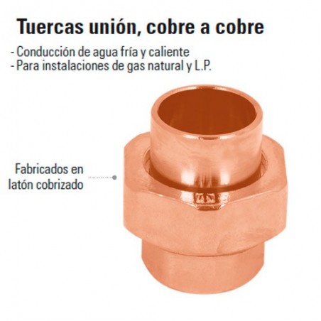 Tuerca Union Cobre a Cobre FOSET