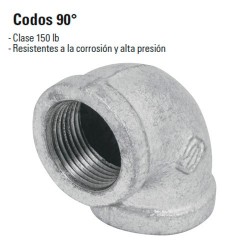 Codo 90º Acero Galvanizado FOSET