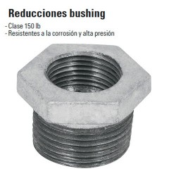 Reducciones Bushing de Acero Galvanizado FOSET