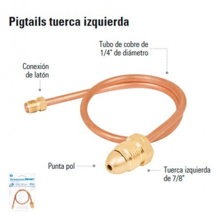 Pigtail Tuerca Izquierda 