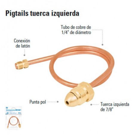 Pigtail Tuerca Izquierda 