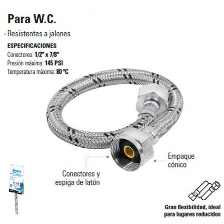 Manguera Flexible Para W.C.