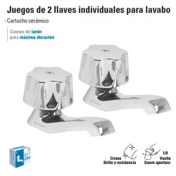 Juego de 2 Llaves Individuales para Lavabo FOSET