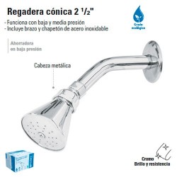 Regadera Conica 2 1/2"