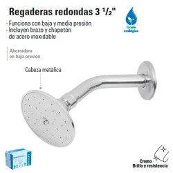 Regadera Redonda 3 1/2"