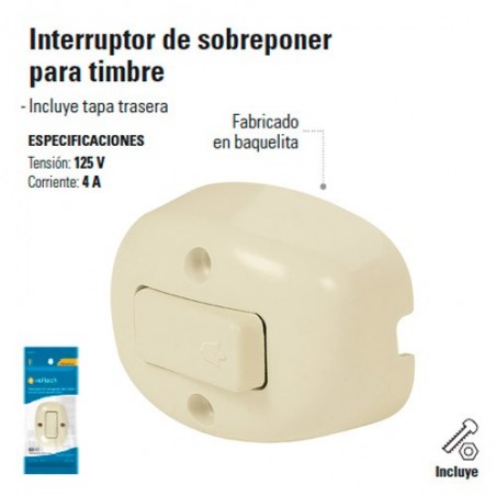 Interruptor de Sobreponer para Timbre 