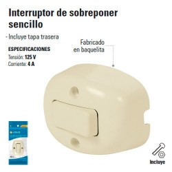 Interruptor de Sobreponer Sencillo