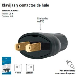 Clavija y Contacto de Hule 