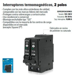 Interruptor Termomagnetico 2 Polos 