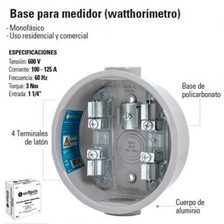 Base para Medidor (watthorimetro)
