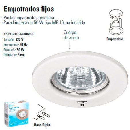 Luminario Empotrable Fijo