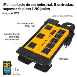 Multicontacto de Uso Industrial 8 Entradas