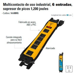 Multicontacto de Uso Industrial 6 Entradas