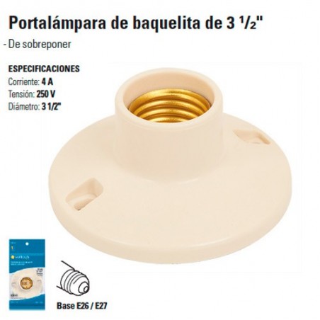 Portalampara de Baquelita de 3 1/2"