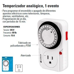 Temporizador Analogico 1 Evento