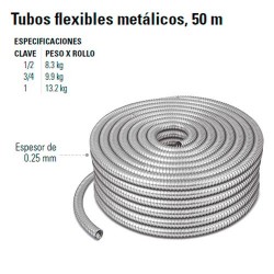 Tubos Flexibles Metalicos 50 m