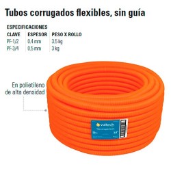 Tubo Corrugado Flexible sin Guia