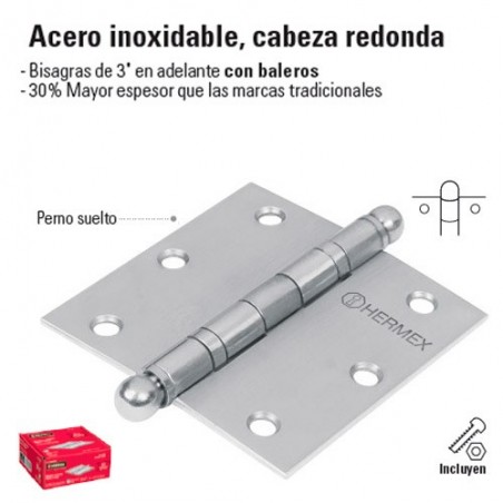 Bisagra de Acero Inoxidable 