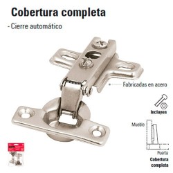 Juego de 2 Bisagras Bidimensionales Ocultas para Gabinetes Cobertura Completa