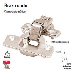 Juego de 2 Bisagras Bidimensionales Ocultas para Gabinetes Brazo Corto