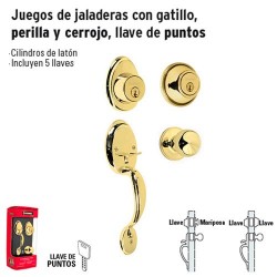 Juego de Jaladeras con Gatillo Perilla y Cerrojo