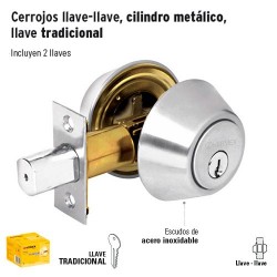 Cerrojo Llave-Llave de Laton