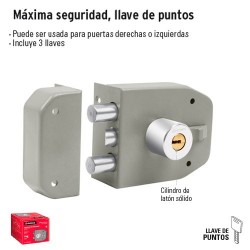 Cerradura Maxima Seguridad Llave de Puntos